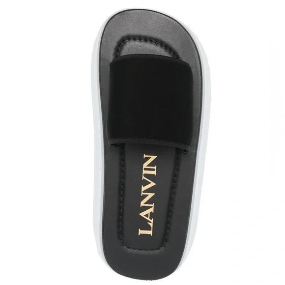 Lanvin Club Sandals Lanvin Terracota Champagne Rose Gold Satin Ribbon Sandals  main image 3